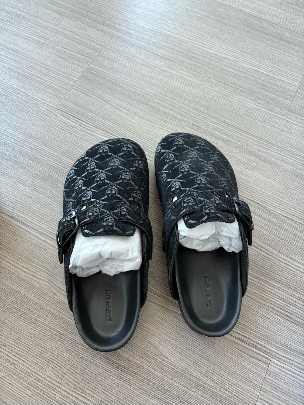 Shoe Surgeon monogram mules